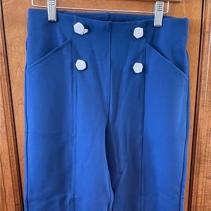 Brilliant blue wide leg pants from Betabrand. NWOT.